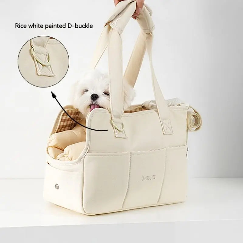 Puppy Go Out Portable Shoulder Handbag Dog Bag Pet Cat Chihuahua Yorkshire Dog Supplies Suitable for Small Dogs Dog Carrier