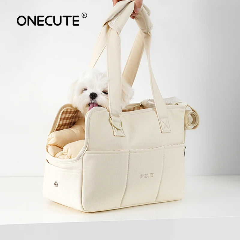 Puppy Go Out Portable Shoulder Handbag Dog Bag Pet Cat Chihuahua Yorkshire Dog Supplies Suitable for Small Dogs Dog Carrier